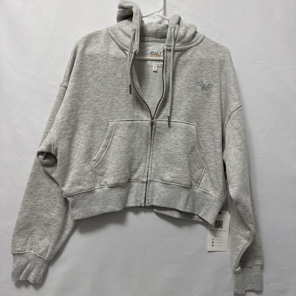 CALI 1850 Women’s Cropped Hoodie & Jogger Sweatsuit Set Size M - Picture 4 of 16